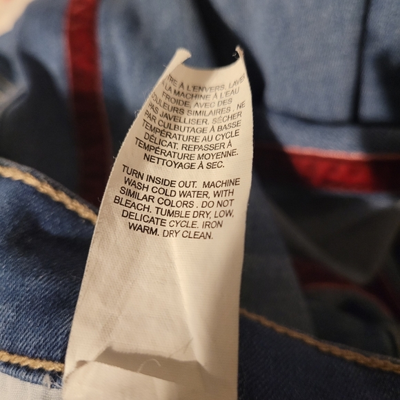 Garage Medium Wash High Rise Jeans-Red Stripe - Picture 10 of 16